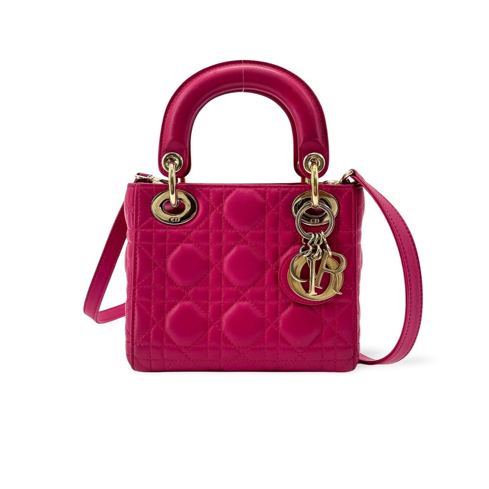 Christian Dior Lady Dior Cannage Quilt Lambskin Mini